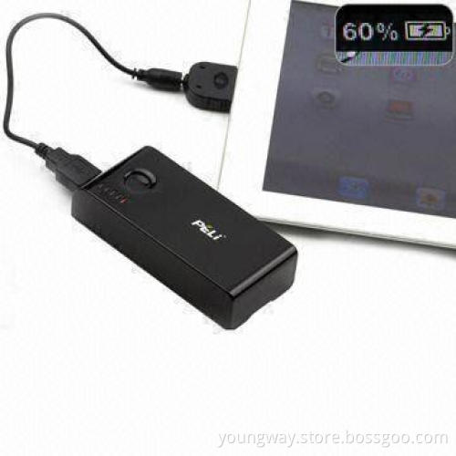 5,200mAh Battery Pack, Suitable for iPad, iPhone and Mobile Phones, with LED Lights